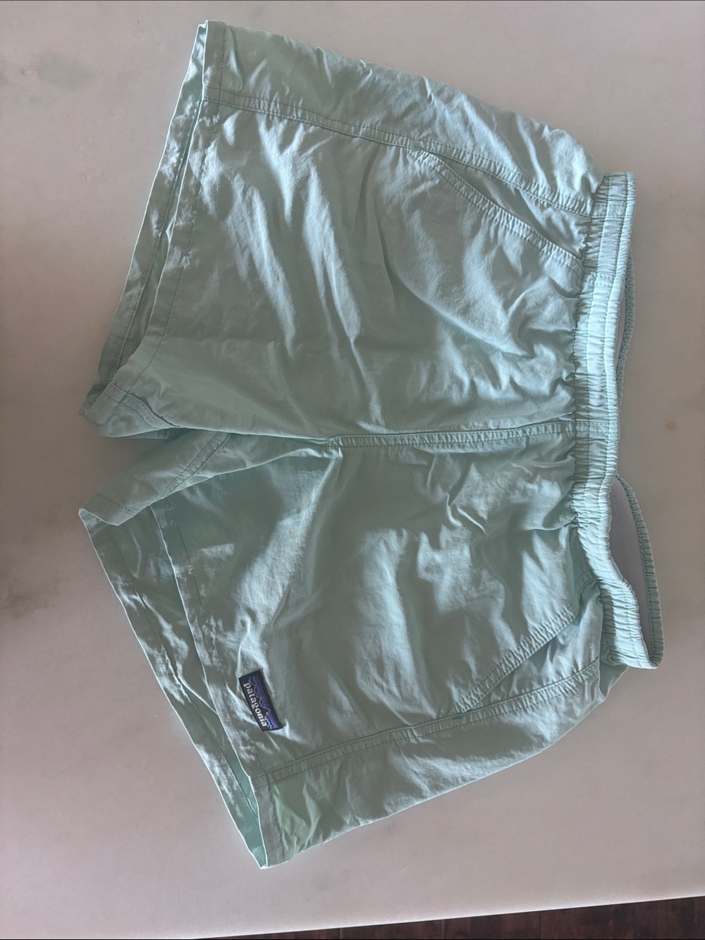 Patagonia Mint Green Casual Athletic Shorts